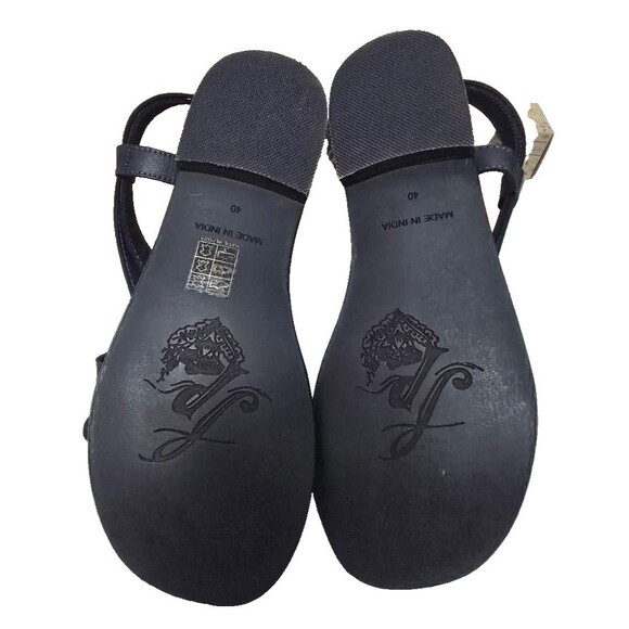 Free People Women's La Risa Black Strappy Sandals Size 10 M/ 40 Leather NIB $128 - Picture 9 of 13